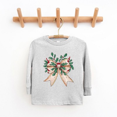 The Juniper Shop Holly Leaves Coquette Youth Long Sleeve Tee
