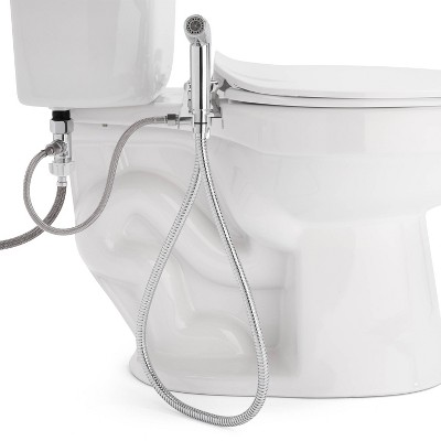 Stainless Steel Hand-Held Bidet Sprayer with Holster and Shut Off