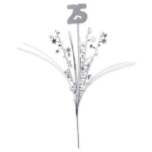 Beistle Glittered  Metallic Star Spray, Choose Your Milestone, 23", (6/Pkg) - 1 of 4