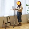 FONTOI 360 Swivel Desk, Portable Adjustable Desk, Movable Stand Desk, Bar Table for Dining Room, Kitchen, Natural Wood, 27.5"*42.9"*27.5" - 2 of 4