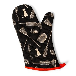 Ukonic Disney Hocus Pocus Black Kitchen Oven Mitt Glove - 1 of 4