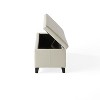PAGED 50 Inch Fabric Storage Ottoman Bench, Modern End of Bed Bench with Button Tufted Cushion for Living Room, Bedroom, Entryway - 3 of 4