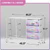 Sorbus 9 Drawers Dresser- Storage Unit with Steel Frame, Wood Top, Fabric Bins - for Bedroom, Closet, Office and more - 4 of 4