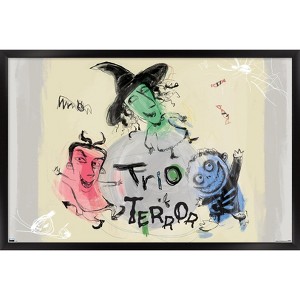 Trends International Disney Tim Burton's The Nightmare Before Christmas - Ink Trio Terror Framed Wall Poster Prints - 1 of 4
