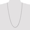 Black Bow Jewelry 1.8mm, 14k White Gold, Diamond Cut Solid Spiga Chain Necklace - 2 of 4