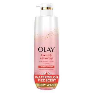 Olay Intensely Hydrating Body Wash with Hyaluronic Serum Complex - Watermelon Fizz - 20 fl oz - 1 of 4