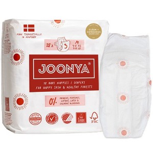 Joonya Baby Diapers - Single Bag, Non-Toxic, Eco-Friendly, Ultra Slim, Overnight Use - Made in Denmark - 1 of 4