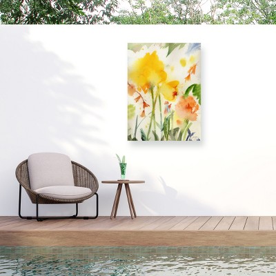 "Garden Yellows" Outdoor Canvas