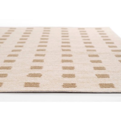 Natural Hand-Tufted Wool and Viscose Rectangular Rug 5' x 8'