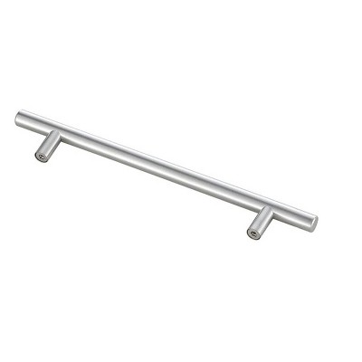 Brushed Nickel Modern Bar Pull with Mounting Hardware