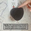 OC Acoustic Newport Plug-in Outlet Speaker with Bluetooth 5.1 and Built-in USB Type-A Charging Port - Set of 4 (Charcoal/Black) - 4 of 4