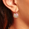 Sanrio Hello Kitty Pave Crystal Hoop Earring - image 2 of 4