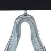Ceramic Tear Drop Table Lamp with Mosaic Mirror Set of 2 Silver - Olivia & May: Polyester Shade, No Assembly Required - 3 of 4