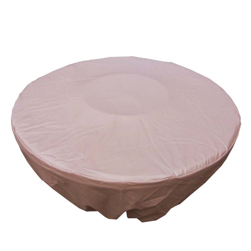Photos - Garden & Outdoor Decoration Round Polyester Fabric Cover for Dining or Fire Pit Table - Oakland Living