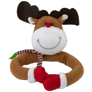 Northlight Plush Reindeer Christmas Tree Topper -26" - Unlit - 1 of 4