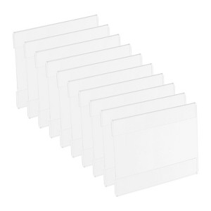 Unique Bargains Office Store Display Frame Adhesive Wall Mount Acrylic Sign Holder 12 Pcs - 1 of 4