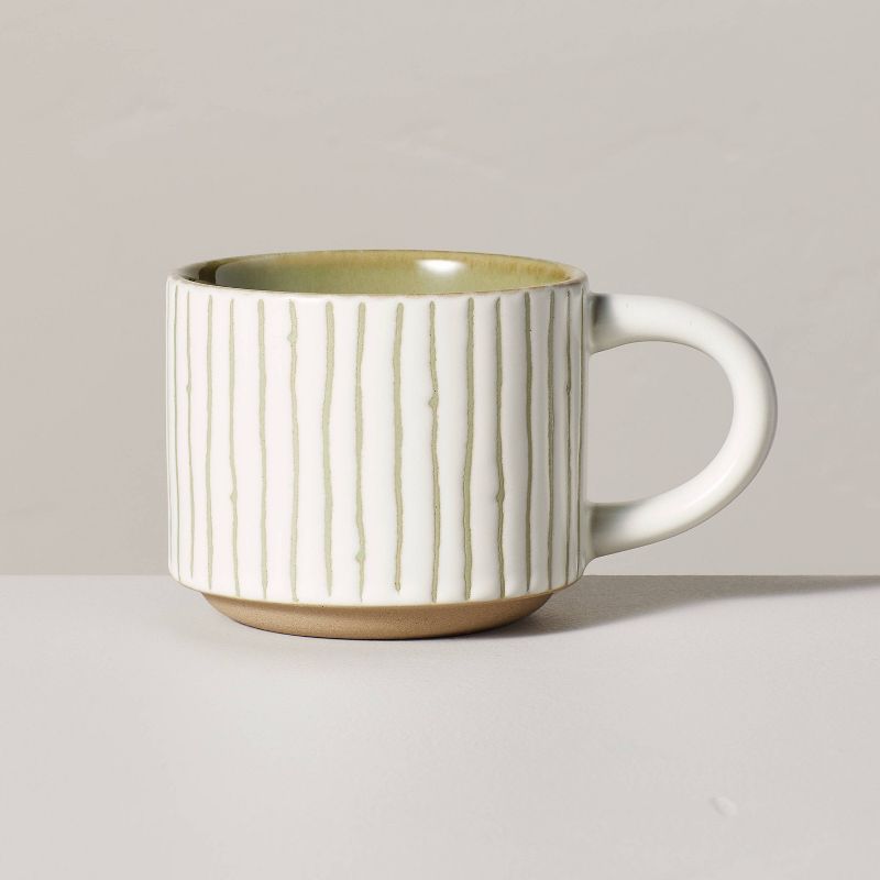 11.5oz Bead Stripe Stoneware Mug - Hearth & Hand™ with Magnolia, 1 of 7
