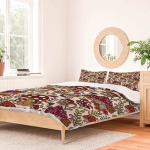 Deny Designs Valentina Ramos Whimsical Woodland Duvet Cover and Pillow Sham Set - 1 of 4