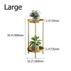 Angel Sar 2-Tier Round Metal Plant Stand, Large Gold Plant Pot Stand for Indoor Plants, Modern Tiered Display for Multiple Pots - 4 of 4