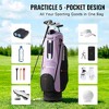 VEVOR 14-Way Organizer Golf Cart Bag, Premium Durable Nylon Cart Bag with Handles, Detachable Strap & Dust Cover for Men & Women - 3 of 4
