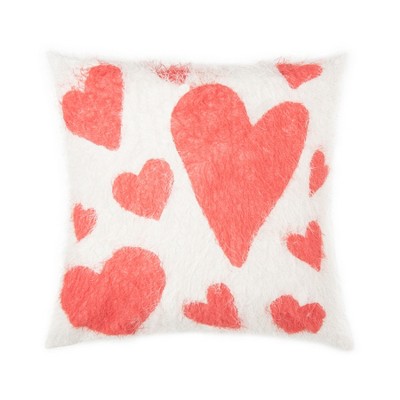 C&F Home 18"x 18" Valentine's Day Hearts Printed Accent Throw Pillow