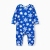 PATPAT Christmas Matching Family Pajamas Set Snowflake Print Blue PJS with Christmas Socks Blue - 2 of 4
