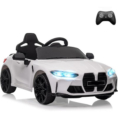 12V Kids Electric Ride-On Sports Car with Remote Control, 3 Speeds, LED Lights, Opening Doors, Battery Powered Toy Car for Toddlers Ages 3-7
