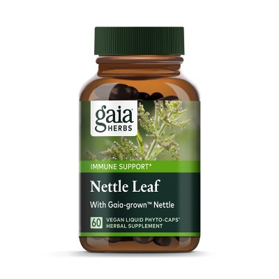 Gaia Herbs Nettle Leaf - Immune, Respiratory, and Sinus Support Supplement - 60 Vegan Liquid Phyto-Capsules