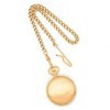 Black Bow Jewelry Charles Hubert Satin Gold Tone Finish White Dial 42mm Pocket Watch - 3 of 4