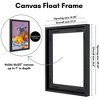 Americanflat 16x20 Canvas Floating Frame with Adhesive Strips Included - Vertical and Horizontal Floating Frame for Artwork - Black - 2 of 4