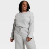 Women's Quilted Lounge Sweatshirt - Auden™ - 3 of 3