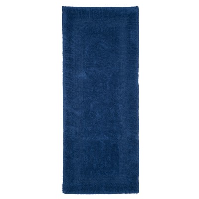 Cotton Bathmat - Reversible 24x60-inch-long Bathroom Runner - Soft,  Absorbent, And Machine Washable Rug By Lavish Home (blue) : Target