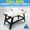 SereneLife Air Hockey Game Table w/ Strong 12V Motor, LED Scoreboard - 2 of 4