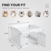 Sevobal Pet Carriers Safe And Secure Dog Playpen For Indoor And Outdoor, Pet Fence, Folding And Portable, Easy To Clean, White, 35.6"*35"*23.6" - 3 of 4
