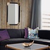 Howard Elliott 40"x40" Textured Iron Framed Ronan Octagonal Mirror Dark Gray: Modern Style, Wall Mount, No Assembly Required - 2 of 4