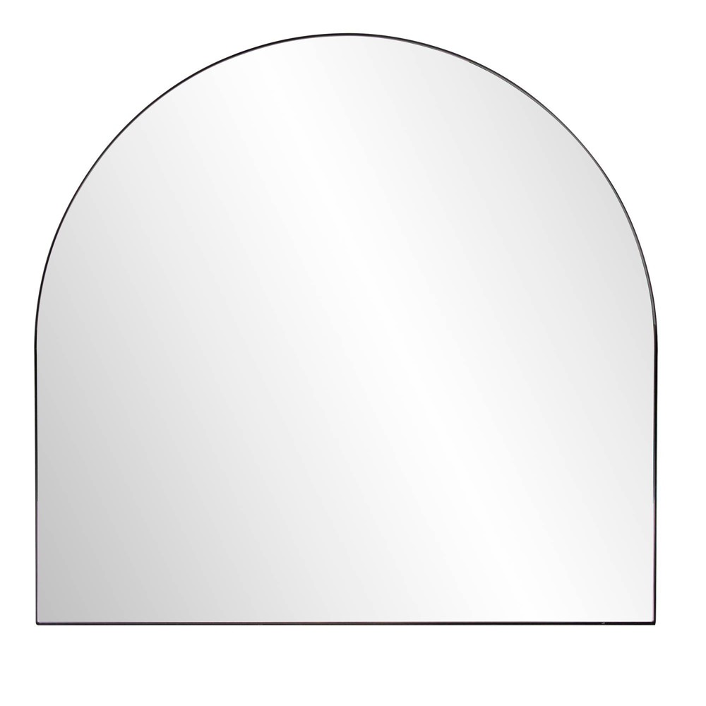 Photos - Wall Mirror Howard Elliott 36"x34" Arch Van Buren Stainless Steel Framed  Brushed Black