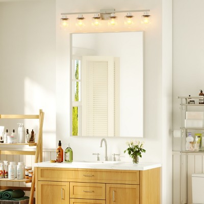 Rectangular Aluminum Framed Wall Bathroom Vanity Mirror