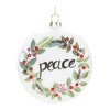 Melrose Peace and Noel Wreath Disc Ornament (Set of 12) - image 2 of 4