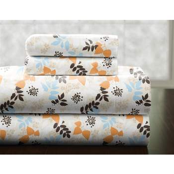 Pointehaven Heavy Weight 100% Cotton Printed or Solid 170 GSM Flannel Sheet Set
