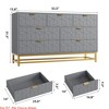 Entryway 7 Drawer Dresser for Bedroom, 53.5" Large Dresser w/ Metal Legs, Modern Chest Organizer w/Wide Storage, Chest of Drawers - 2 of 4