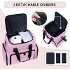 Paaaawaters Large Cosmetic Bag with 4 Removable Case and 2 Removable Dividers Double Layer Travel Storage Organizer - 4 of 4