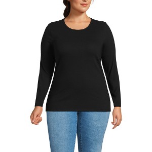 Lands' End Women's Cotton Rib T-shirt - 1 of 4