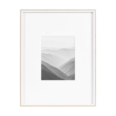 Classic White and Natural 16x20 Tabletop and Wall Photo Frame Set