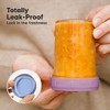 4pk Prep Baby Food Storage Containers, 8 oz Leak-Proof, BPA Free Glass Baby Food Jars for Feeding - 3 of 4
