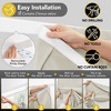 Deconovo Solid Blackout Door Curtain with Velcro, Thermal Insulated Sun Blocking Drapes for Bedroom and Living Room Entryways - 2 of 4