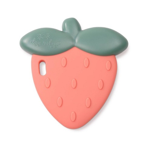 Itzy Ritzy Sweetie Shake Teether Strawberry Target