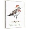 Amanti Art 23"x28" Christmas Sandpiper I by Lucca Sheppard Framed Canvas Wall Art Print - 2 of 4
