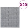 VidaXL 3D Wallpaper Bricks Self-adhesive 20 pcs Anthracite - 2 of 4