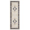 Washable Vintage Printed Rug Non Slip Low Pile Rug Soft Throw Floor Cover Foldable Indoor Carpet for Living Room Bedroom Playroom - 4 of 4