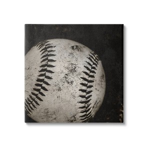 Stupell Industries 17"x17" Kids' Baseball Close Up Photography Wall Art Unframed - 1 of 4